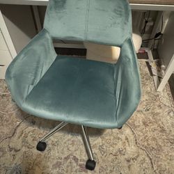 Velvet Green Office Chair