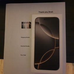 FACTORY SEALED IPHONE 16 PRO 256GB-USA NATURAL TITANIUM 