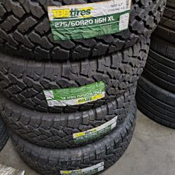4 New Tires 275/60/20 Tbb Tires Installation And Balancing 