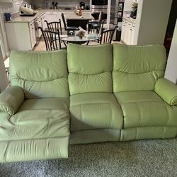 Off White Leather Sofa