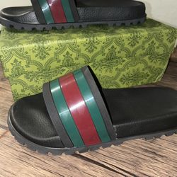 gucci web slides ‘black’