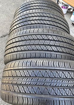 255 45 19 vendo un set de llantas usadas en excelente condición marca continental