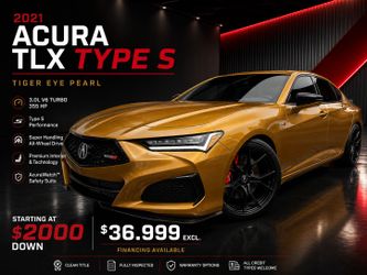 2021 Acura TLX Type S.  Tiger Eye Pearl. Financing available