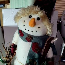 Christmas  PLUSH Snowman  22''a
