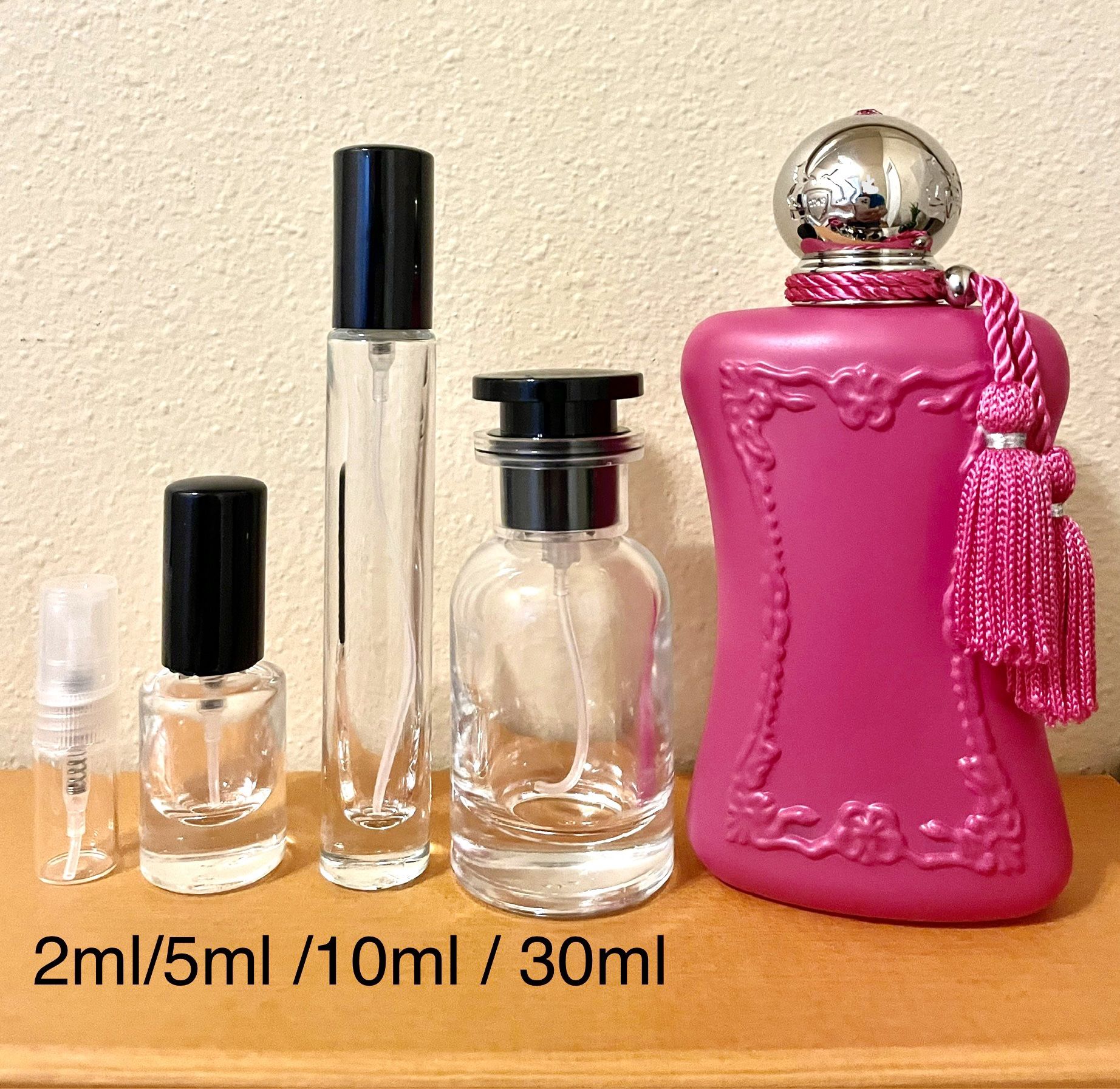 ORIANA PARFUMS DE MARLY Decant 2ml, 5ml, 10ml, 30ml Sample And Travel Size Premium Thick Glass Atomizer
