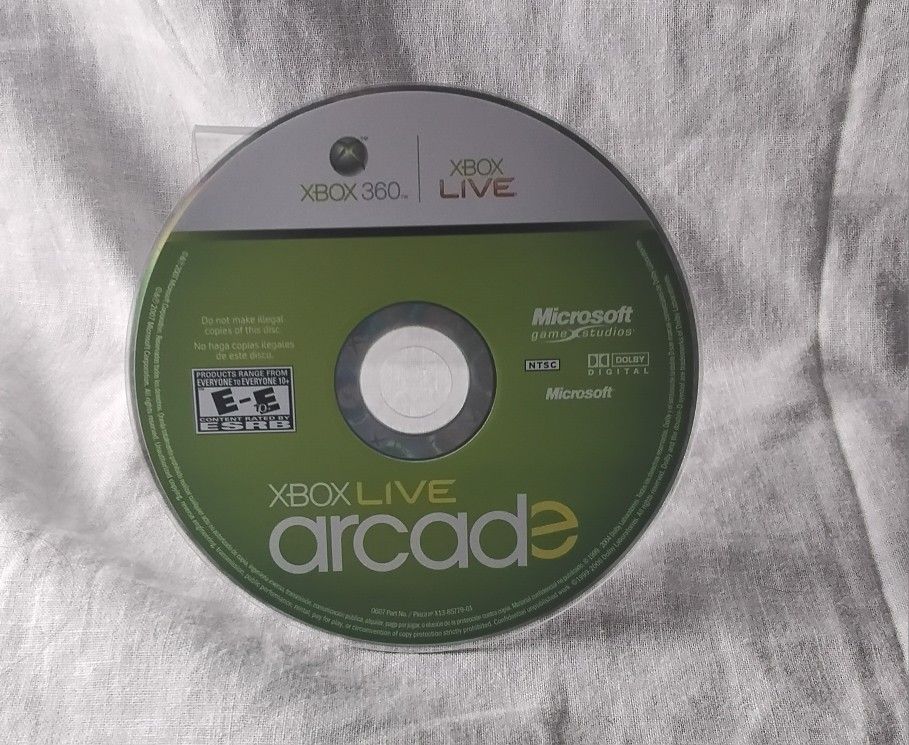 Xbox Live Arcade Xbox 360 (Disc Only, 2010)