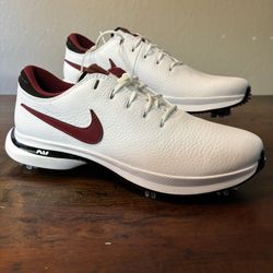 Nike Air Zoom Victory Tour 3 NRG Golf Shoes Mens Sz 10  White Maroon Brand New