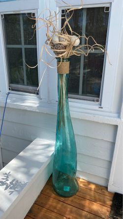 Large vase with decorations