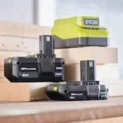 New RYOBI ONE+ 18V Lithium-Ion Starter Kit with 4.0 Ah & 2.0 Ah Battery, and Charger Sealed Box 