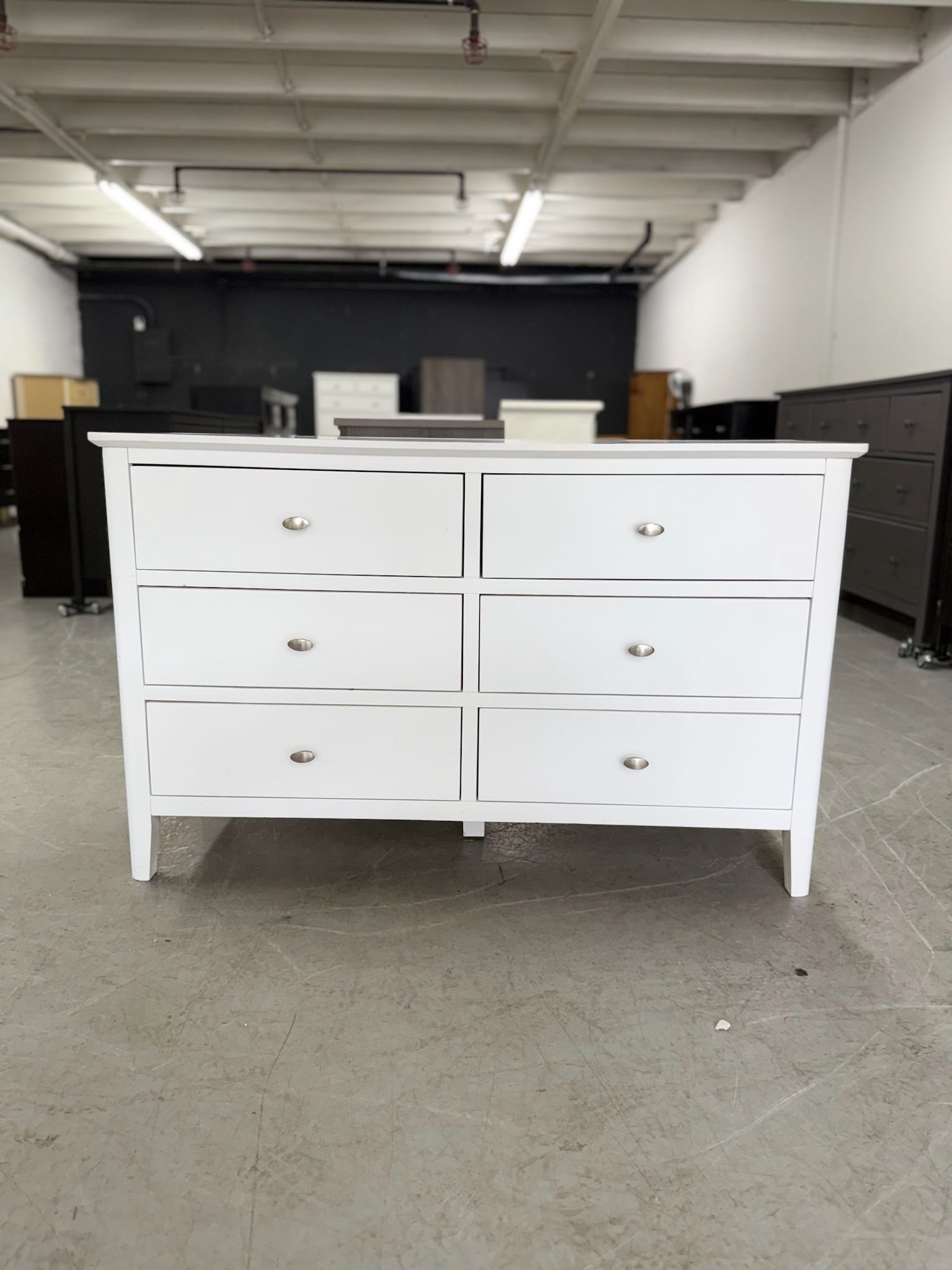 White 6 Drawer Dresser