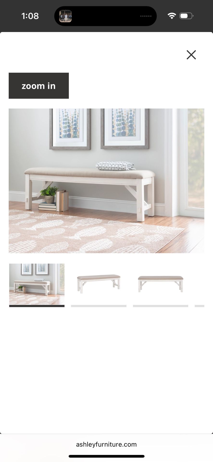 Dining Table Bench/Bedroom Bench