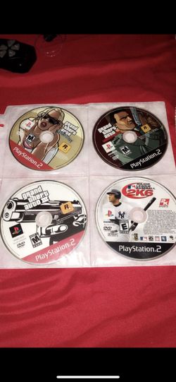 PLAYSTATION 2 GAMES PS2 THEY WORK LIKE NEW. 3 DIFFERENT GTA GAMES ,BASEBALL,BOXING AND NHL GAME
