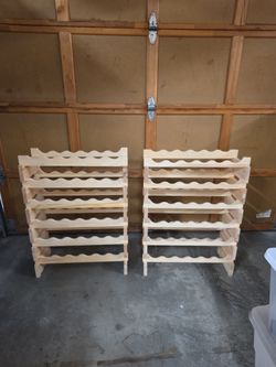 Wooden wine Racks  set of 2
