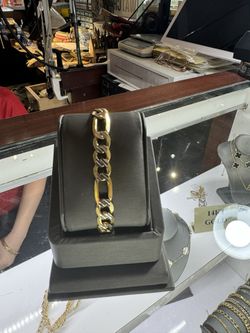 14k 2 Tone Solid Bracelet 