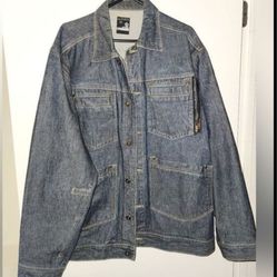 Vintage Akademiks Denim Jacket size XL.