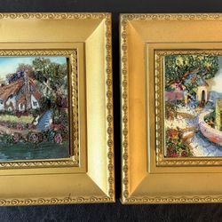 Set of 2 Small Framed Original Paintings – Accent Art