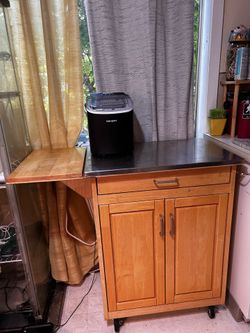 Portable kitchen island counter on wheels  bar cart? 27 or 39 wide X 18.5 deep X 35.5 tall