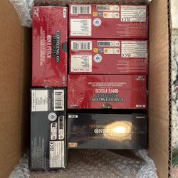 One Piece booster boxes 4 OP13 & 2 OP09