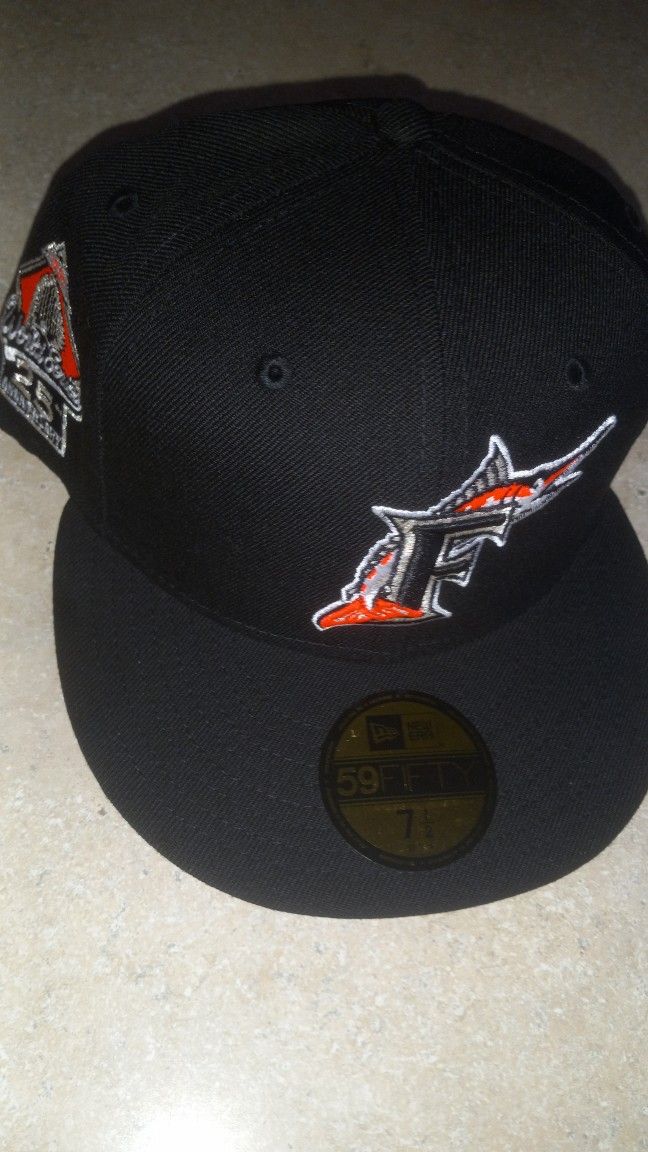 Florida Marlins baseball team fitted hat