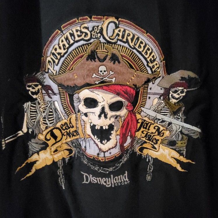 Disneyland Pirates Of The Caribbean Bowling Shirt XXL