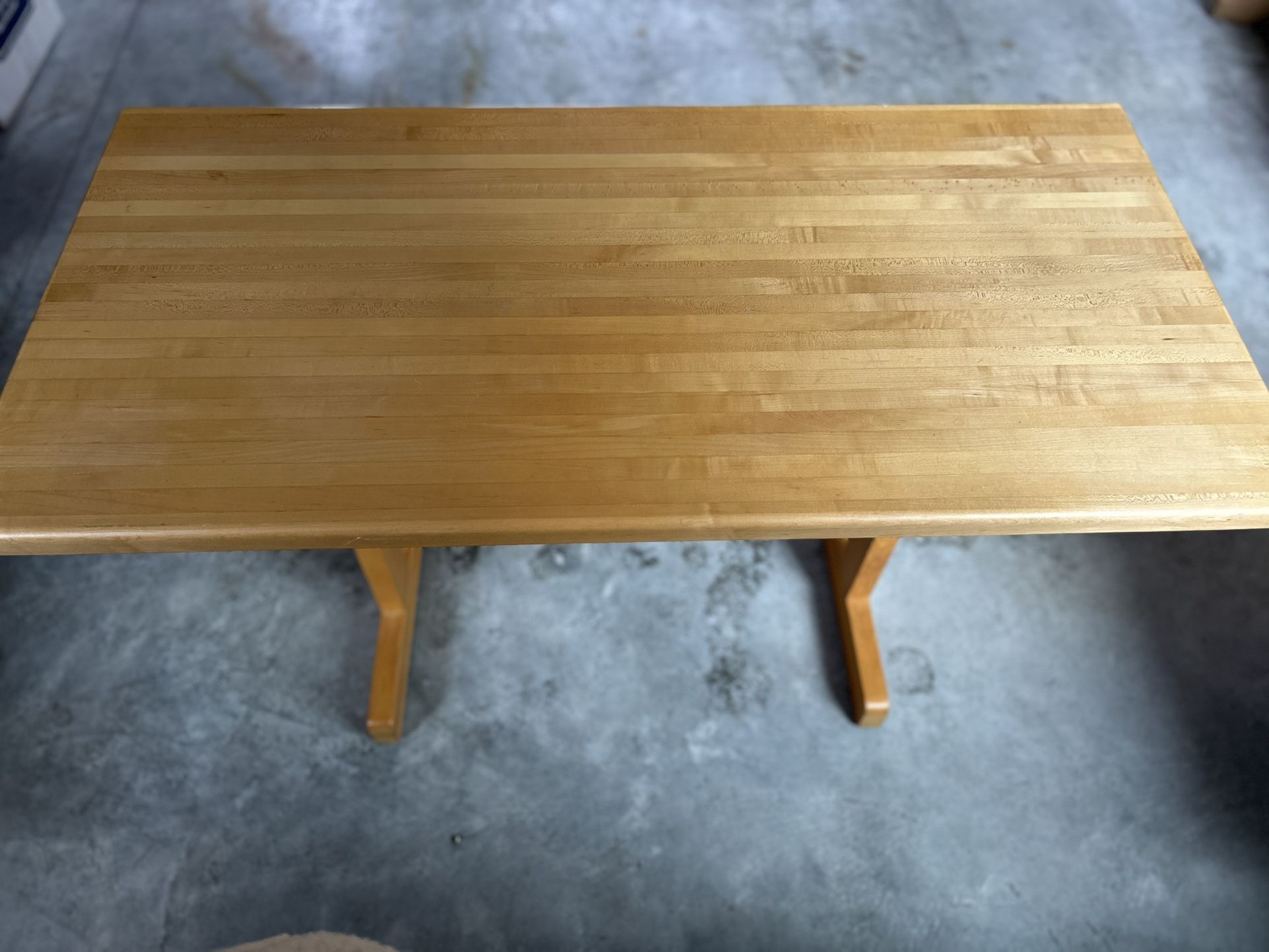 Light-Colored Wooden Table