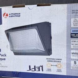 Lithonia Lighting 51W LED Wall Pack Security Light – 4000K – New in Box – Contractor Grade