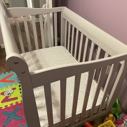 White Baby Crib 