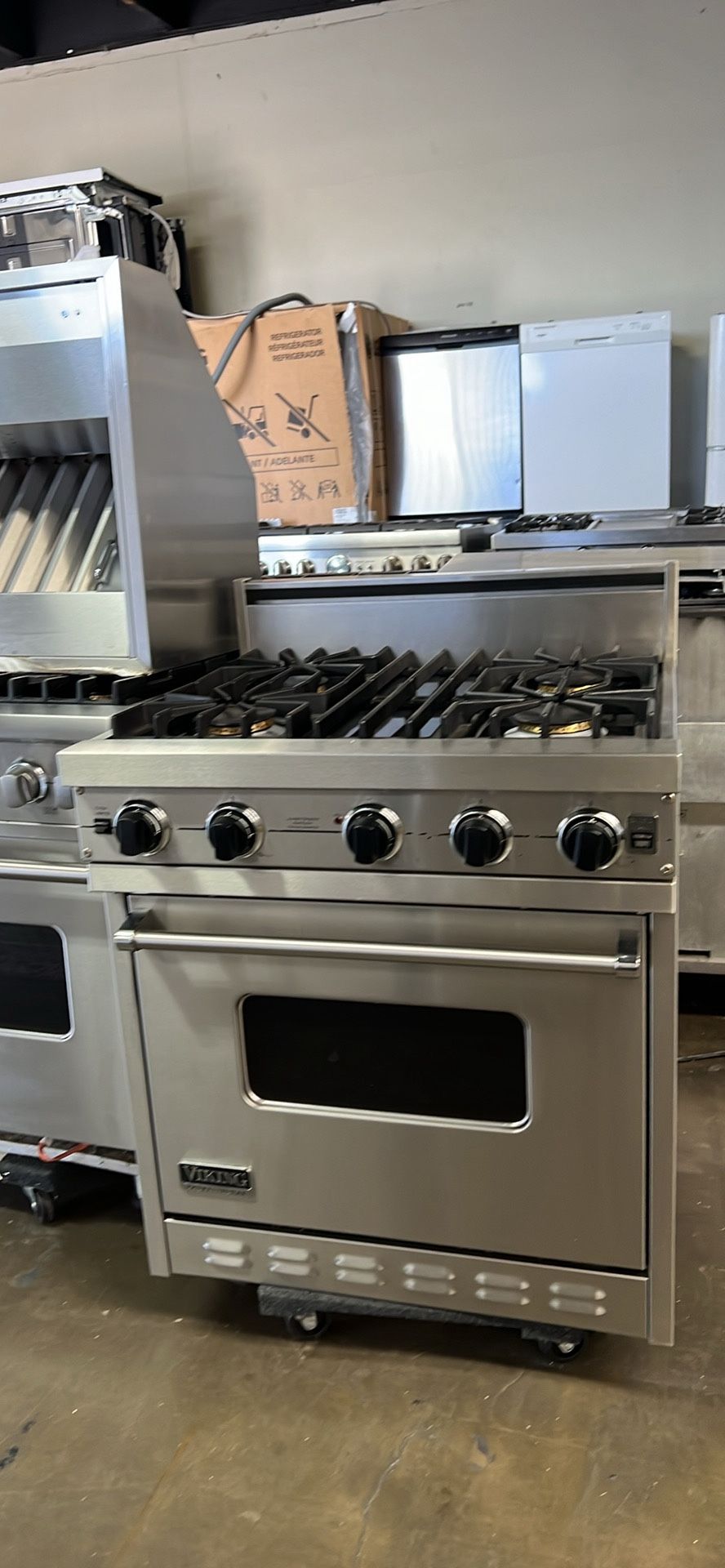 Viking 30”Wide Gas Range Stove In Stainless Steel