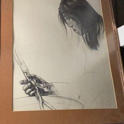 Original Robert Caples Charcoal Drawings 