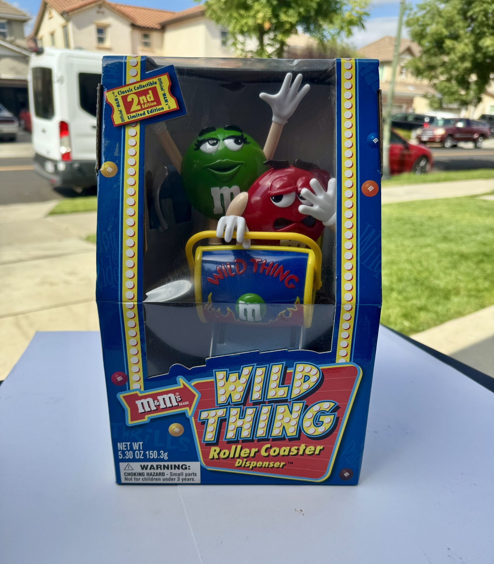 Vintage Original - 1991 MM M&M's Wild Thing Roller Coaster - Candy Dispenser