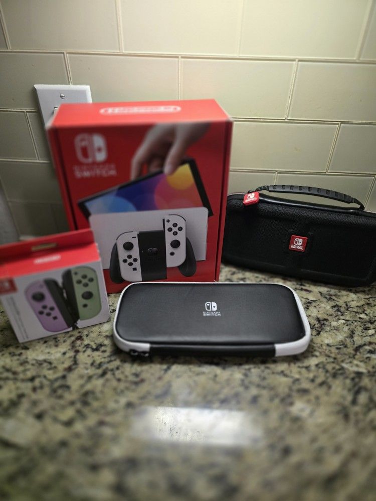 Nintendo Switch OLED with Pastel Joycons