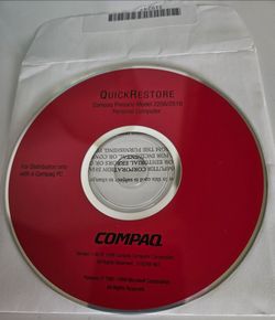 Compaq Presario QuickRestore CD Model 2256/2510
