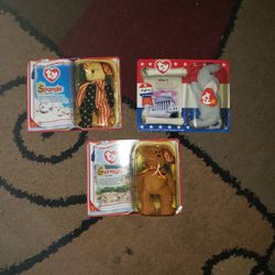 Mcdonalds International Beanie Babies Righty,Germania,and Spangle.