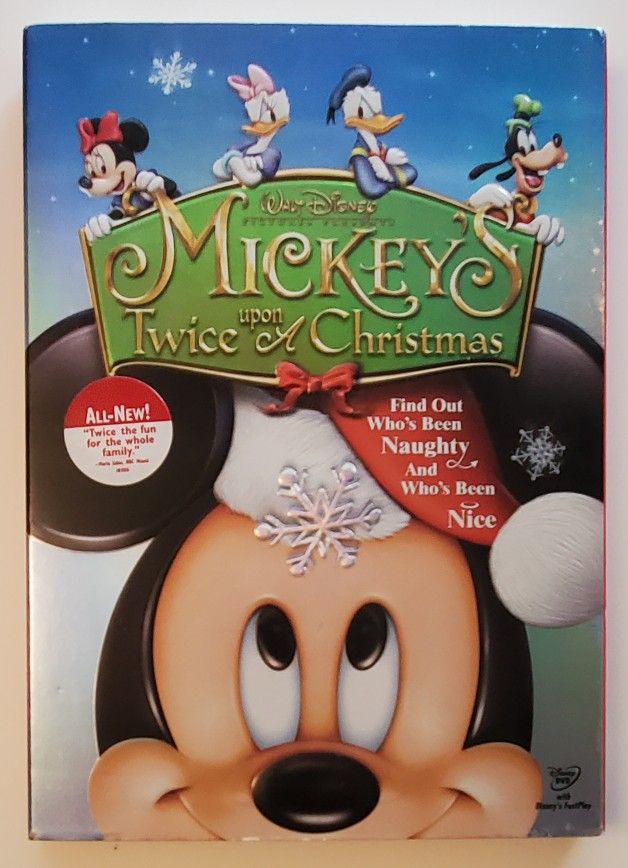 Mickey’s Twice Upon A Christmas Disney DVD Kids Family Holiday Xmas Movie New