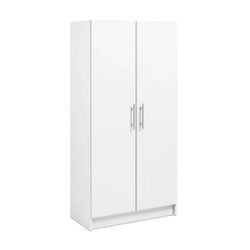 White storage cabinet pantry with adjustable shelves - NEW