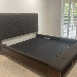 King Size Bed With Adjustable Platform Bedroom Set 