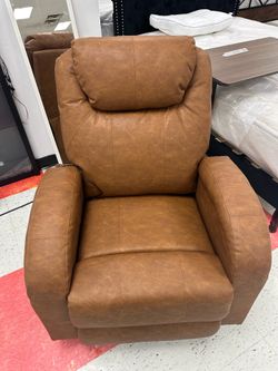 Leather style massage recliner chair