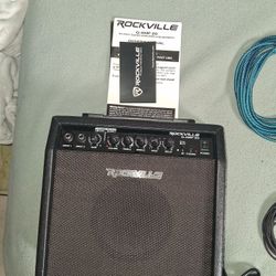 New Rockville Amp N Cables, 40$ Obo