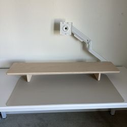 UNFNSHED Wood Monitor Stand
