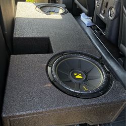 Custom box and kicker 12s for Toyota tundra