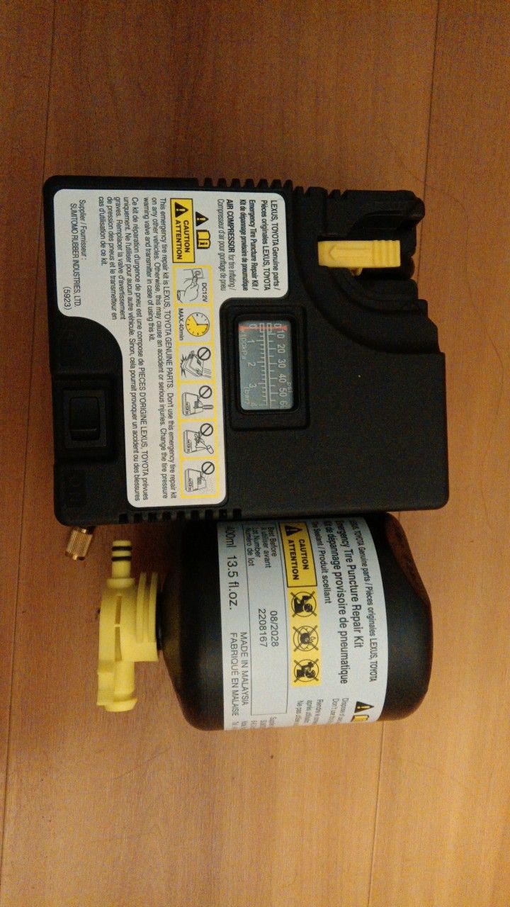 TOYOTA Tire REPAIR KIT PUMP COMPRESSOR KIT
