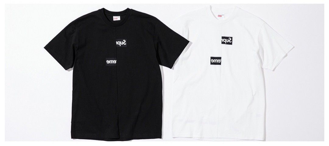 Supreme x CDG box logo Tees