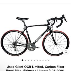 Used Giant OCR Limited, Carbon Fiber Road Bike, Shimano Ultegra/105-2006, 58cm