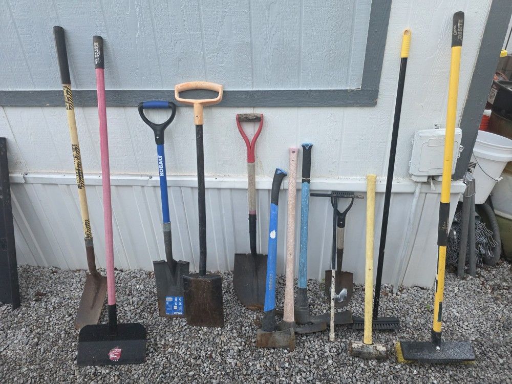 Outdoor Tools, Shovel, Axe, Pick, Scraper Etc