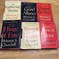 The Second World War 6-Volume Book Set by Winston Churchill 