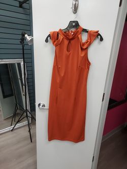 Brown Off Shoulder Dress SizeL