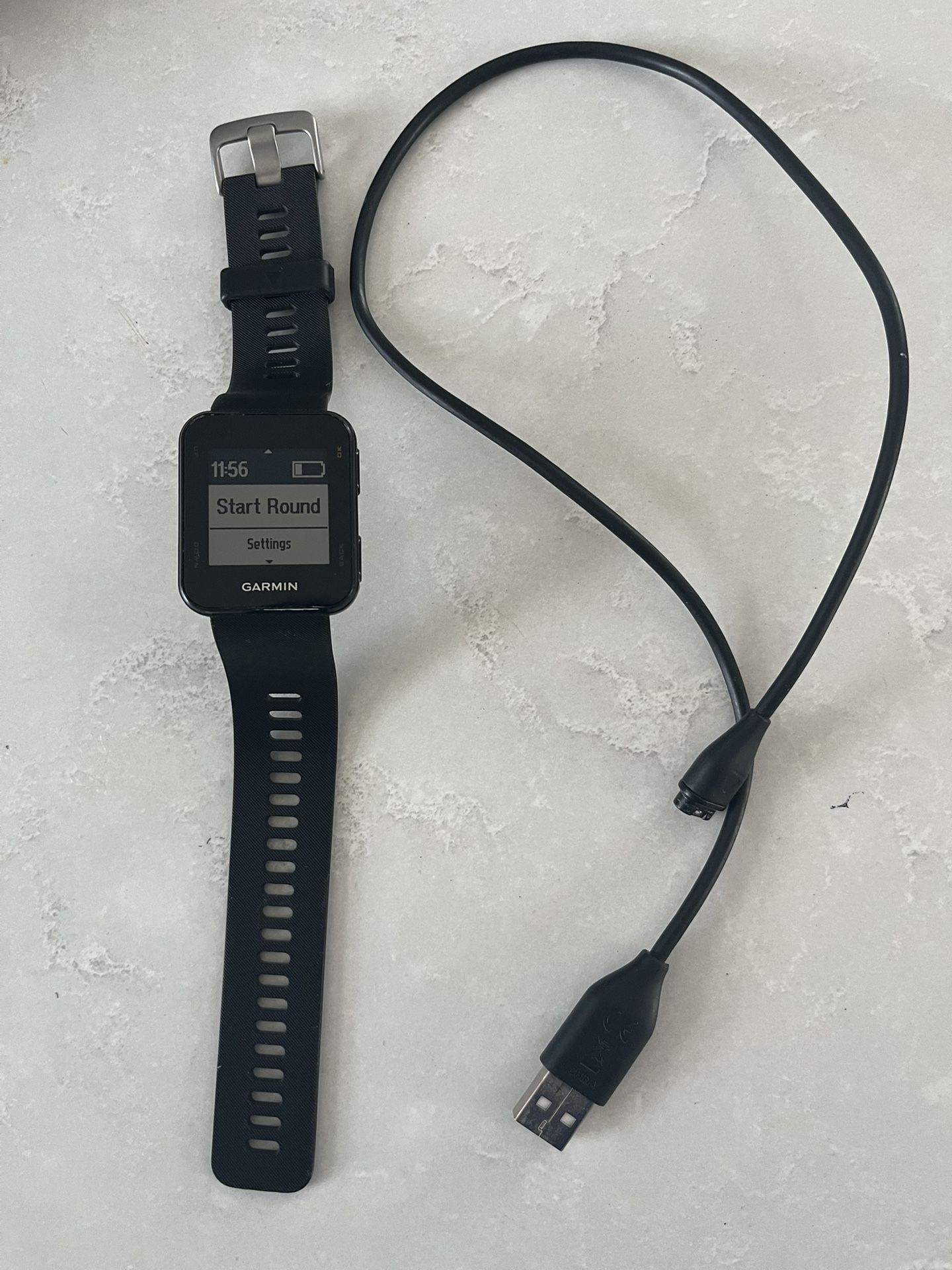 Garmin golf GPS watch with charger cord