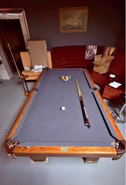 8’ Slate Pool Table Brunswick For Sale