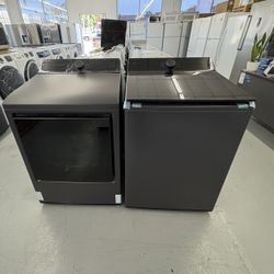 LG Set 5.3 Cu Ft Capacity Washer Turbo 3 D And 7.3 Cu Ft Dryer 
