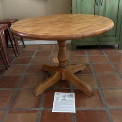 Dining Table with Pedestal Base